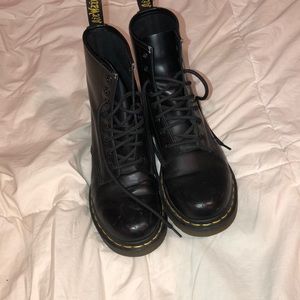 Black  doc martins